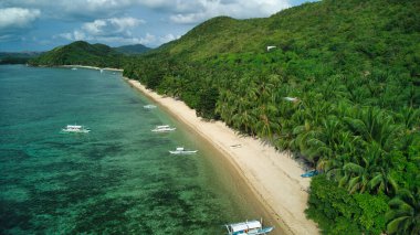 Filipinler HDR Hava Gün batımı Coron Plajları Tropik ortamlar Gök suları Seyahat 