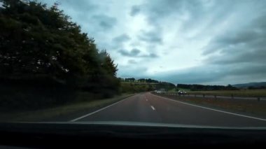 İskoç Dağları Manzarası Cairngorms Ulusal Parkı Sürücüsü 