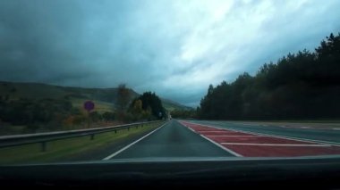 İskoç Dağları Manzarası Cairngorms Ulusal Parkı Sürücüsü 