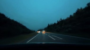 İskoç Dağları Manzarası Cairngorms Ulusal Parkı Sürücüsü 