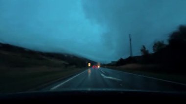 İskoç Dağları Manzarası Cairngorms Ulusal Parkı Sürücüsü 