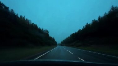 İskoç Dağları Manzarası Cairngorms Ulusal Parkı Sürücüsü 