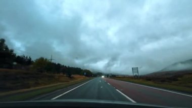 İskoç Dağları Manzarası Cairngorms Ulusal Parkı Sürücüsü 