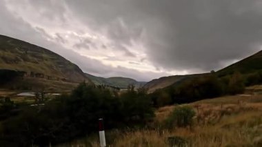 İskoç Dağları Manzarası Cairngorms Ulusal Parkı Sürücüsü 