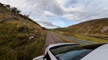 İskoç Dağları Manzarası Cairngorms Ulusal Parkı Sürücüsü 