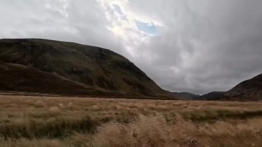 İskoç Dağları Manzarası Cairngorms Ulusal Parkı Sürücüsü 