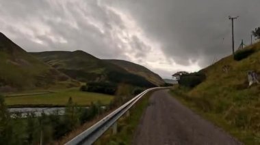 İskoç Dağları Manzarası Cairngorms Ulusal Parkı Sürücüsü 