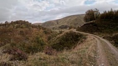 İskoç Dağları Manzarası Cairngorms Ulusal Parkı Sürücüsü 