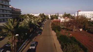 Hava manzaralı protaras kasabası Akdeniz 