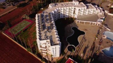 Hava manzaralı protaras kasabası Akdeniz 
