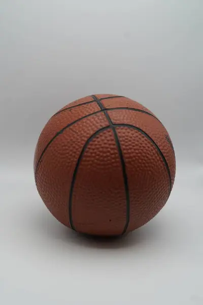 Basketbal Witte Achtergrond Geïsoleerd — Stockfoto