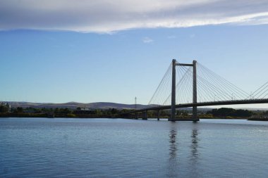 Beyaz Köprü, su üzerindeki köprü, dönüm noktası, kablo köprüsü, köprü arkaplanı