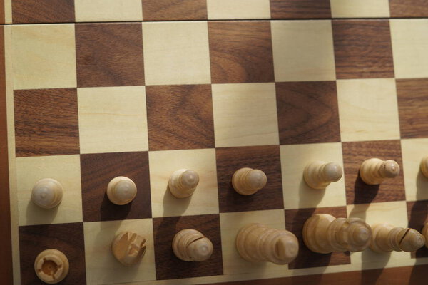 Шахматная доска на открытом воздухе, шахматная доска на пне