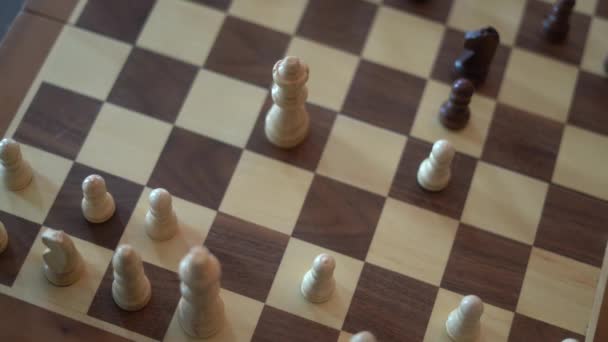 Oamenii Care Joacă Șah Doar Mâini — Videoclip de stoc