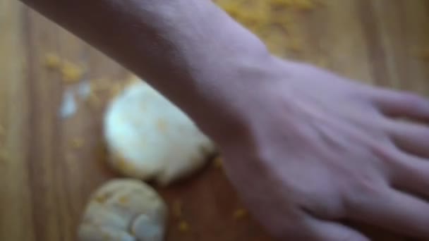 Виготовлення Печива Замішування Тіста Випічка — стокове відео