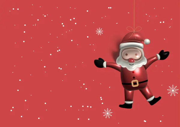 christmas festival illustration Cartoon Santa Claus, 3D model