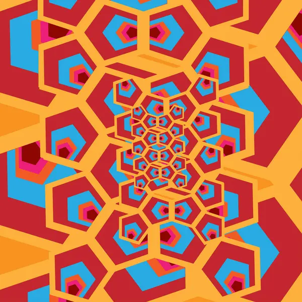 Abstract geometric pattern like an eye