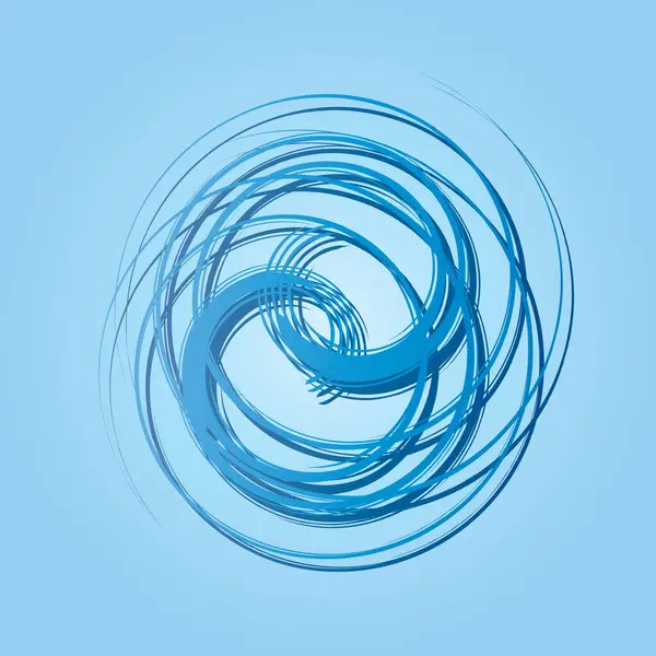 abstract blue swirl illustration logo banner
