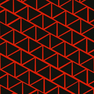 siyah arkaplan kırmızı üçgen desen çizimi