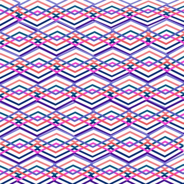 Çok renkli geometrik çizgiler, süslemeler.