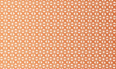 Turuncu arkaplan çizimi kare, yıldız, karo desenleri.