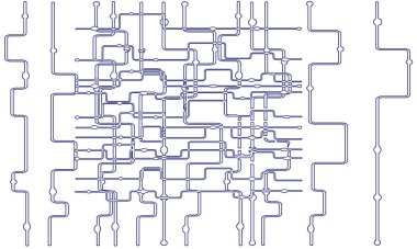 Elektronik devre kartı çizimi, bilgisayar kartı, iletişim, bilgi grafikleri