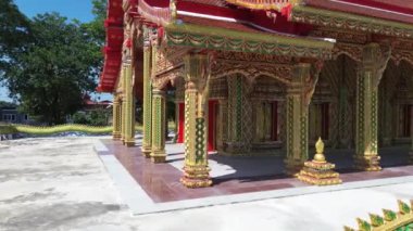 Thai tapınaklarındaki mimarinin güzelliği, Wat Saen Suk, Ang Thong Eyaleti, Tayland