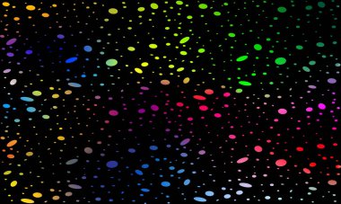 Renkli noktaların renkli soyut arkaplanı, duvar kağıdının renk dokusu şenlik öğesi.