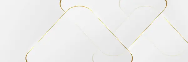 Серебряный Треугольник Абстрактный Фон Золотыми Линиями Геометрическая Форма Перекрывает Слои — стоковый вектор