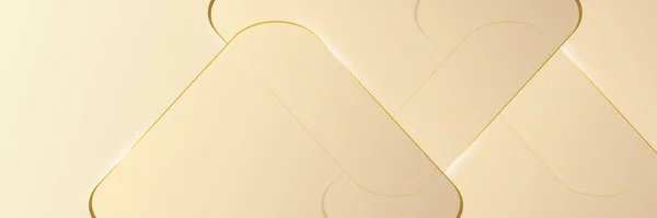 Золотой Треугольник Абстрактный Фон Золотыми Линиями Геометрическая Форма Перекрывает Слои — стоковый вектор