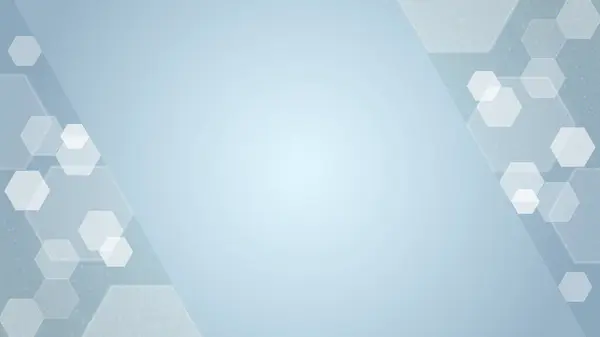 Luxe Fond Bleu Avec Cadre Hexagonal Blanc Des Éléments Forme — Image vectorielle
