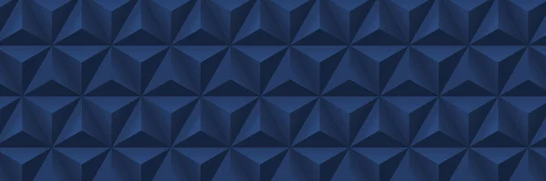 Fond Géométrique Abstrait Illustration Vectorielle Formes Triangle Pyramide Bleue Carreaux — Image vectorielle
