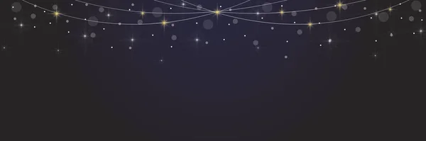 Bokeh ve yıldız ışıkları veya baloncukların soyut koyu renk arkaplanı.