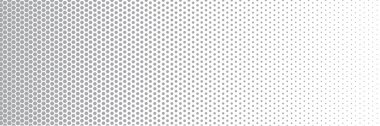 Gri çokgen yarım ton nokta etkisi. Yatay yarım ton efekti.