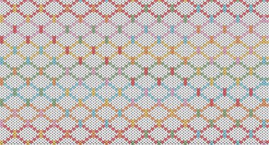 Pastel zigzag beyaz örgü desenli, Şen Süveter Tasarımı. Kusursuz Örülmüş Desen