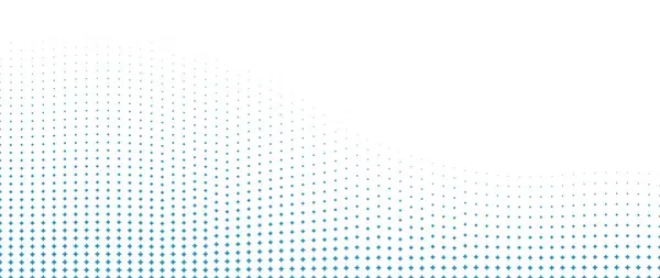 抽象的蓝星 白色半色调背景 带有未来主义的格子图案 波浪现代流行艺术的纹理矢量海报 — 图库矢量图片