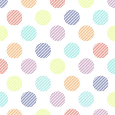 Pastel noktasız desen. Ekose kumaş, masa örtüsü, kıyafet, gömlek, elbise, kağıt, yatak, battaniye, yorgan ve diğer tekstil ürünleri için kumaş. Vektör illüstrasyonu.