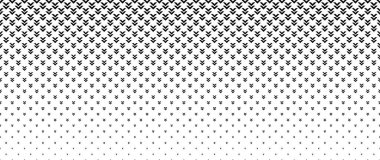 Desen ve arkaplan için beyaz üzerine siyah ok harmanlanmış, Yarıton etkisi.