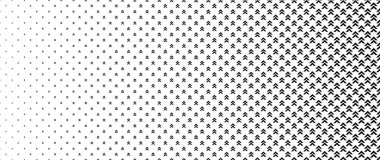 Desen ve arkaplan için beyaz üzerine siyah ok harmanlanmış, Yarıton etkisi.