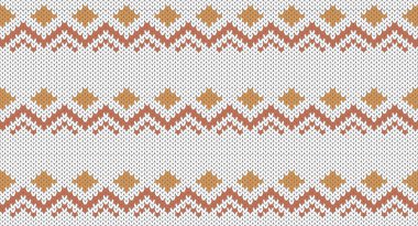 Sarı kare ve turuncu zikzaklı örgü tasarımı, Şenlikli Süveter Tasarımı. Kusursuz Örülmüş Desen