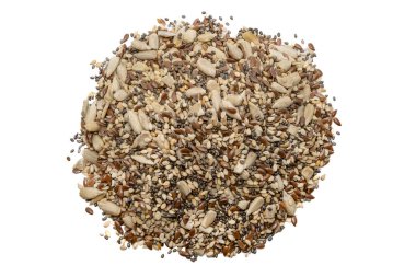 İzole bir arkaplanda sağlıklı tohumlar.