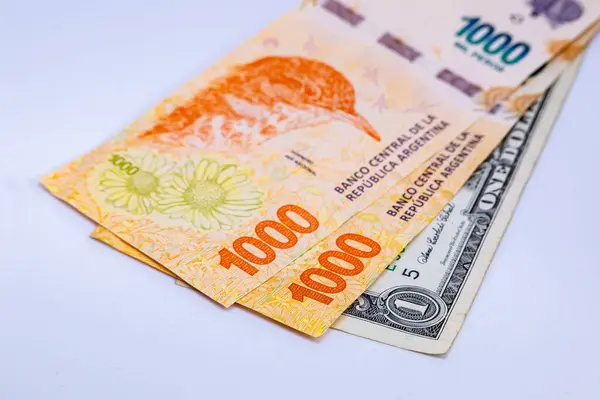 İki bin Arjantin pesosu ve bir dolar..