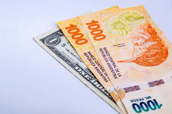 İki bin Arjantin pesosu ve bir dolar..