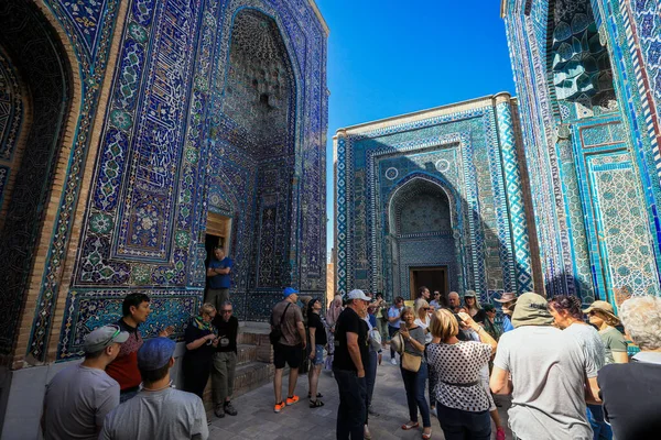 Samarkand Ουζμπεκιστάν Μαΐου 2022 Άποψη Του Λαού Κοντά Στην Κύρια Εικόνα Αρχείου