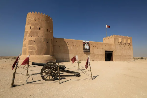 Άποψη Του Οχυρού Zubara Ιστορικού Στρατιωτικού Φρουρίου Του Κατάρ Στην Εικόνα Αρχείου