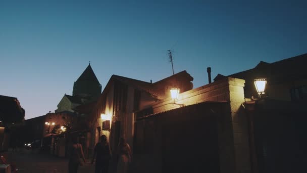 Evening Views Old Town Mtskheta Georgia — Vídeo de Stock