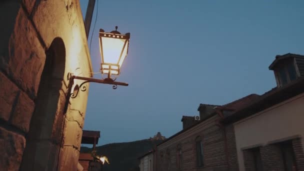 Mtskheta Georgia Nın Eski Kasabasının Akşam Görüşleri — Stok video