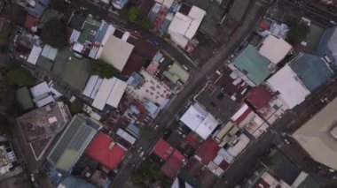 Yukarıdan, Filipinler 'den Renkli Manila' nın Çatıları