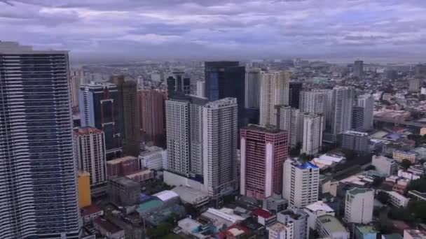 Tetők Színes Manila Felülről Fülöp Szigetek — Stock videók