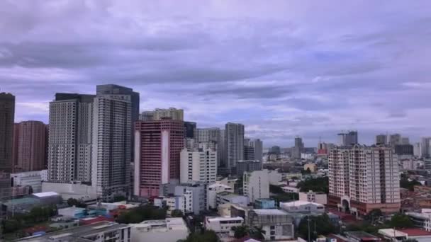 Tetti Variopinta Manila Dall Alto Filippine — Video Stock